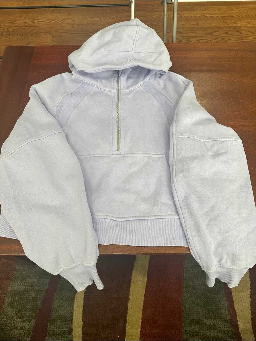 Lavender Lululemon Half-Zip Hoodie M/L